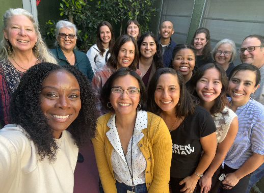 PI staff members standing together outside of the Prevention Institute Los Angeles office