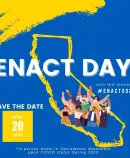 a graphic about Enact Day 2023 in California