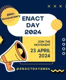 A colorful graphic promoting 'ENACT DAY 2024'