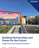 the cover of PI's report, Building Partnerships and Power for the Future