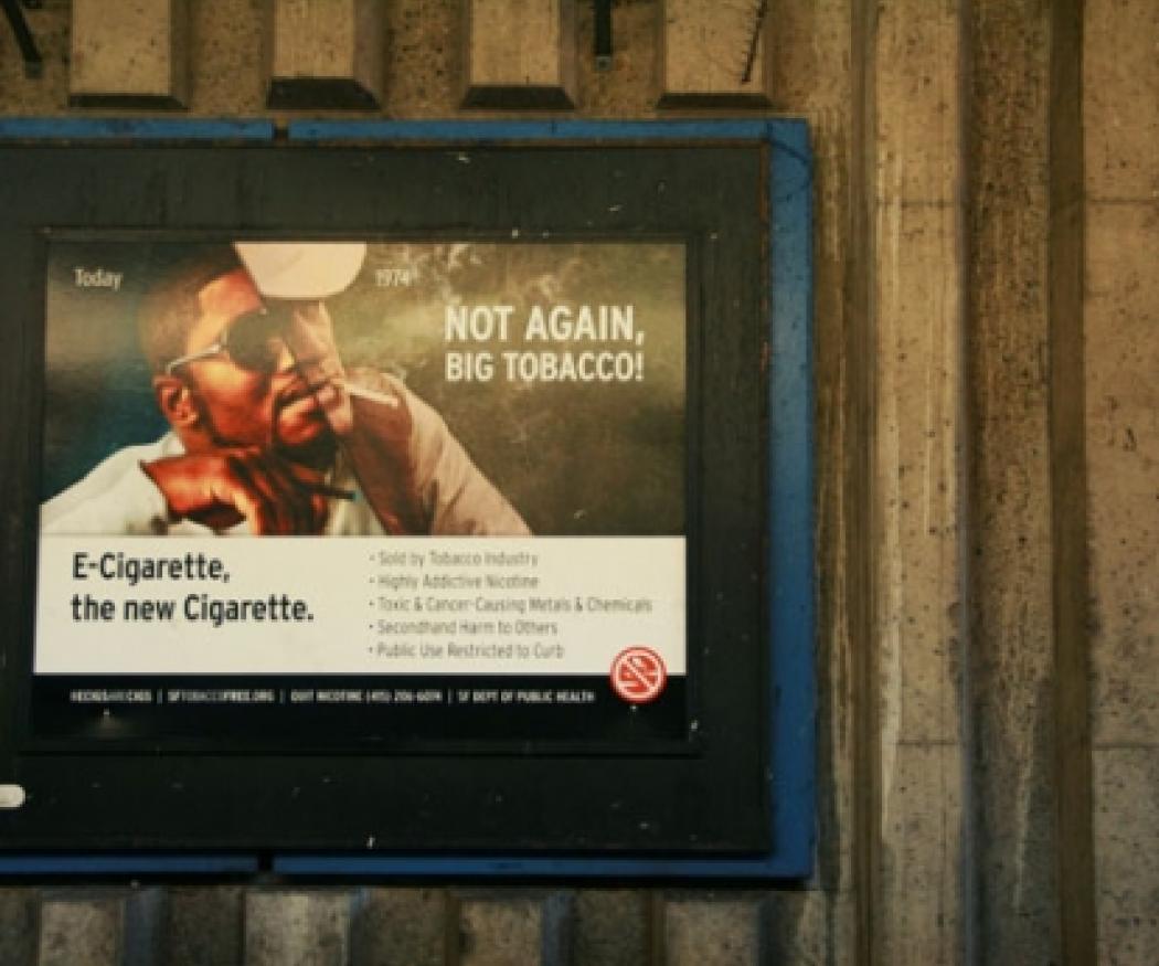 Billboard for a Strategic Alliance e-cigarette campaign